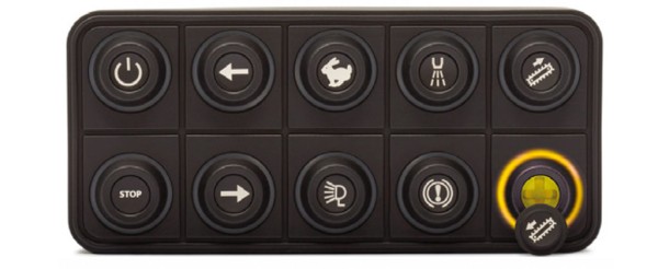 CAN Keypad, 10 Pos (2X5), DT-4P connector, 15 mm keys