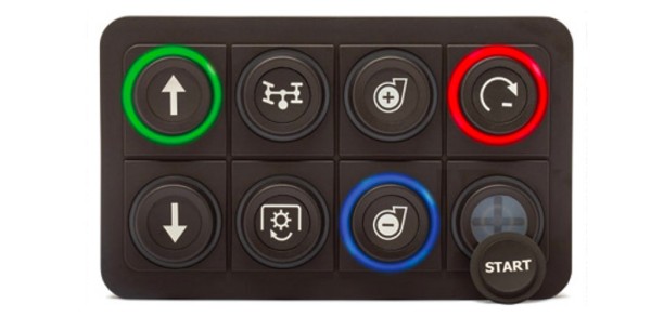 CAN Keypad, 8 Pos (2X4), DT-4P connector, 24 mm keys