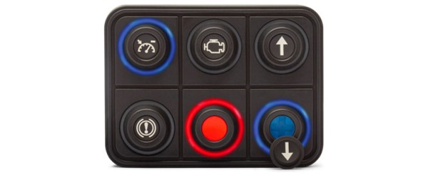 CAN Keypad, 6 Pos (2X3), DT-4P connector, 15 mm keys